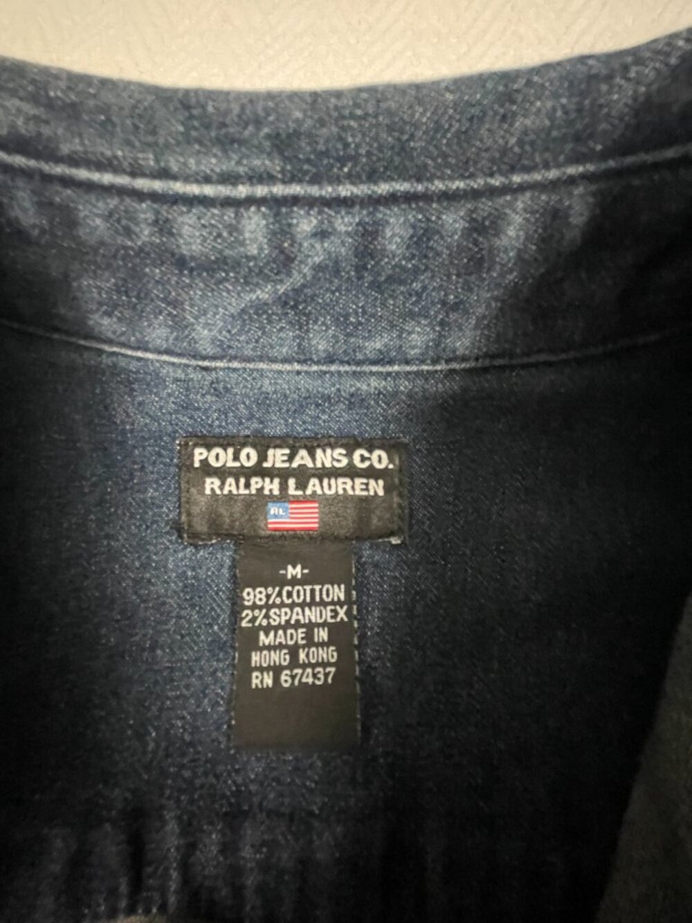 Ralph Lauren Polo Jeans Denim Shirt Dress M Belted Button Front - Picture 4 of 8